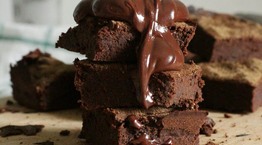 Brownie de chocolate con legumbres