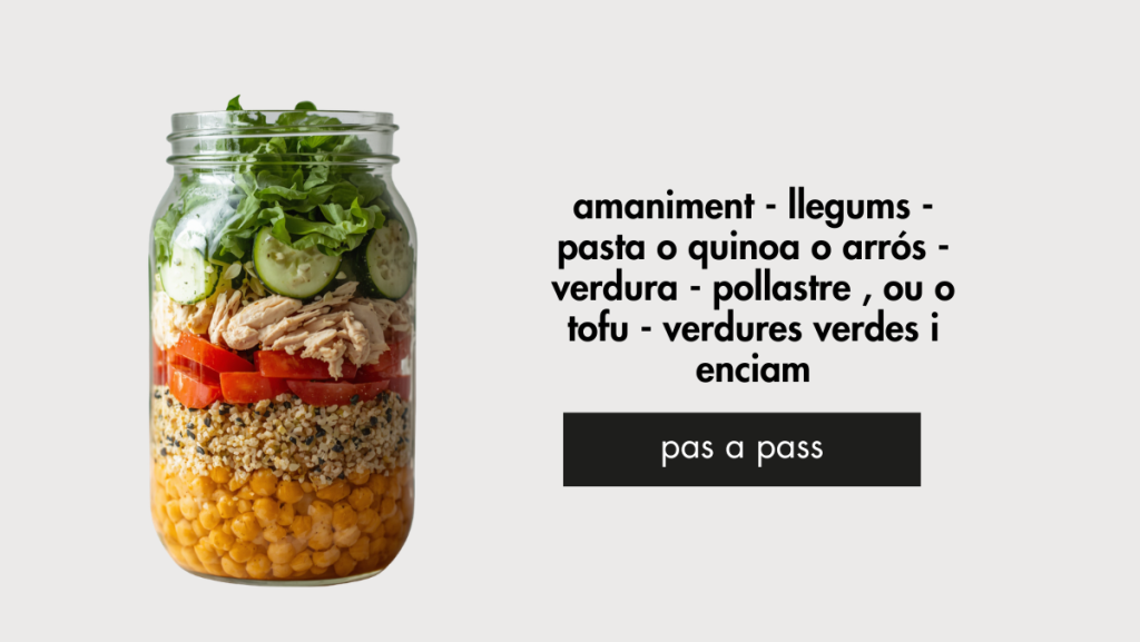 amanides d'estiu en pot de vidre per emportar